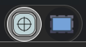 The drawing toolbar in battles mode: focal point and region, with no eraser