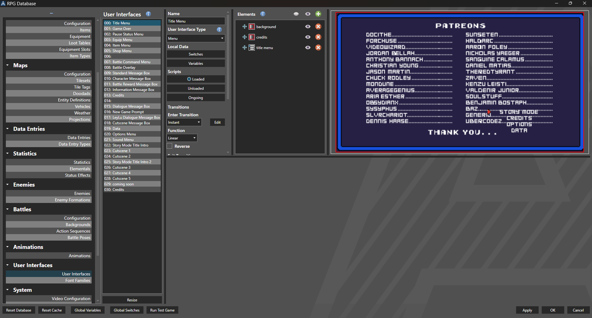 Database.UserInterfaces